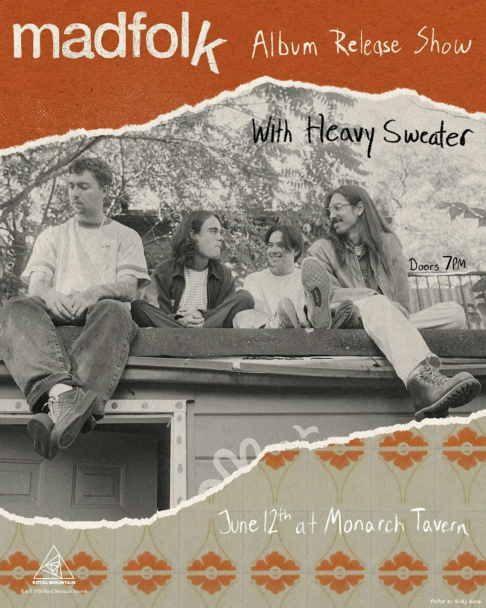 Monarch Tavern show poster